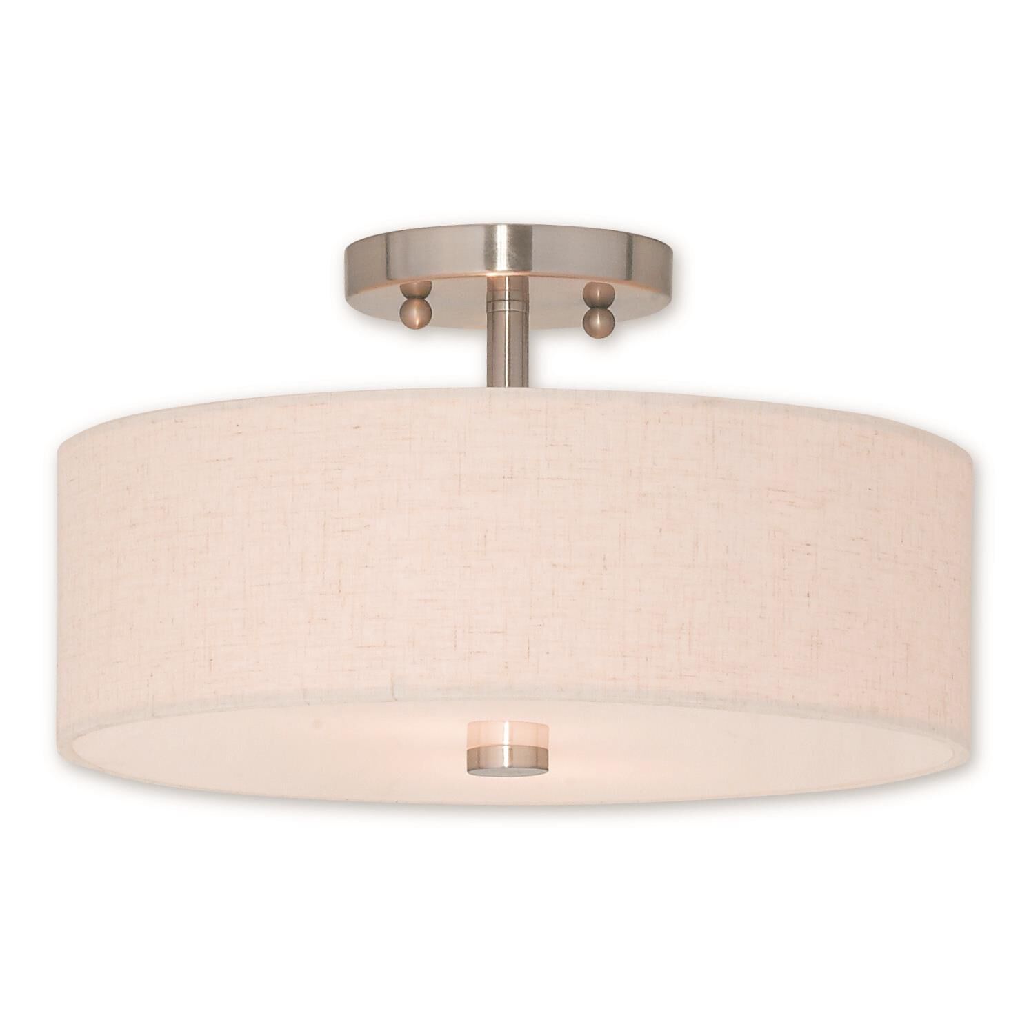 Monroe 13 Inch Semi Flush Mount by Livex Lighting